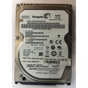 45N7277 - Lenovo 500GB 7200 RPM SATA 2.5" HDD