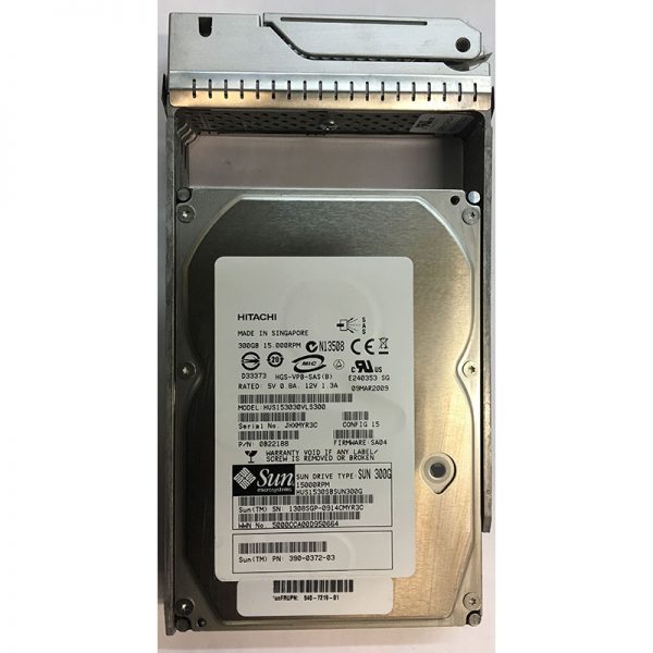 540-7219-01 - Sun 300GB 15K RPM SAS 3.5" HDD Sun version w/ tray Hitachi version