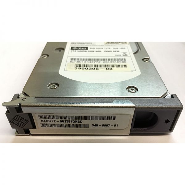 540-6607-01 - Sun 146GB 15K RPM SCSI 3.5" HDD U320 80 pin w/ tray Seagate 9X4006-146 version