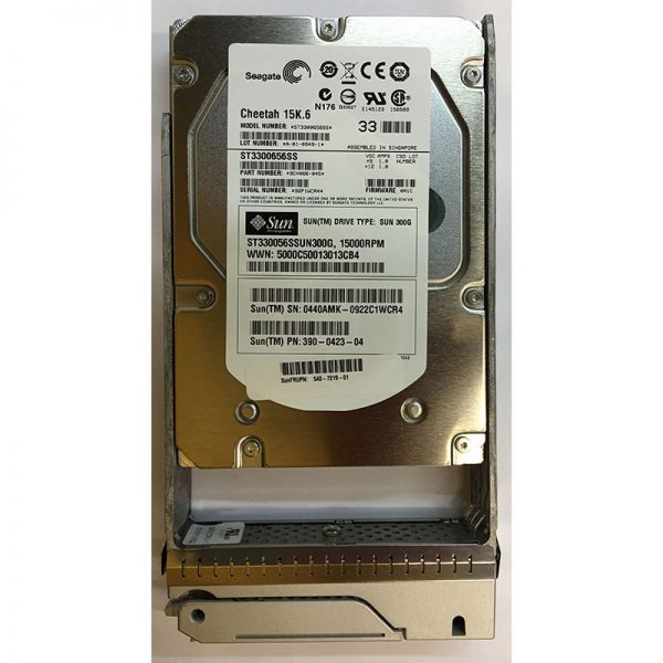 390-0423-04 - Sun 300GB 15K RPM SAS 3.5" HDD w/ tray