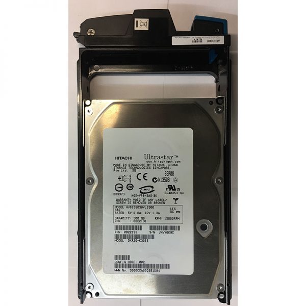 0B22191 - Hitachi Data Systems 300GB 15K RPM SAS 3.5" HDD for AMS2X00 series