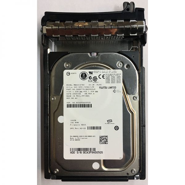 CA06775-B40300LD - Dell 147GB 15K RPM SCSI 3.5" HDD U320, 80 pin w/ tray