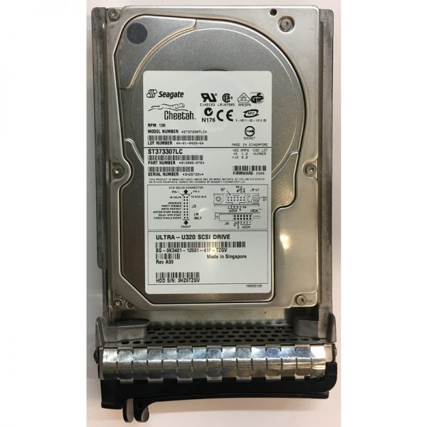 0K3401 - Seagate 73GB 10K RPM SCSI 3.5" HDD U320 80 pin with tray