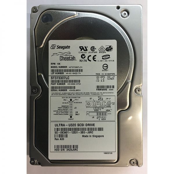 0K3401 - Seagate 73GB 10K RPM SCSI 3.5" HDD U320 80 pin with tray