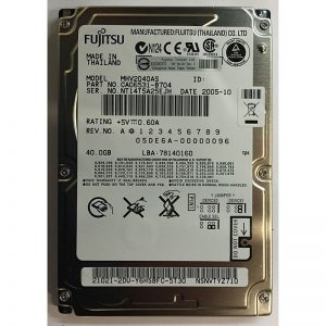 MHV2040AS - Fujitsu 40GB 5400 RPM IDE 2.5" HDD