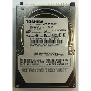 MK8032GAX - Toshiba 80GB 5400 RPM IDE 2.5" HDD