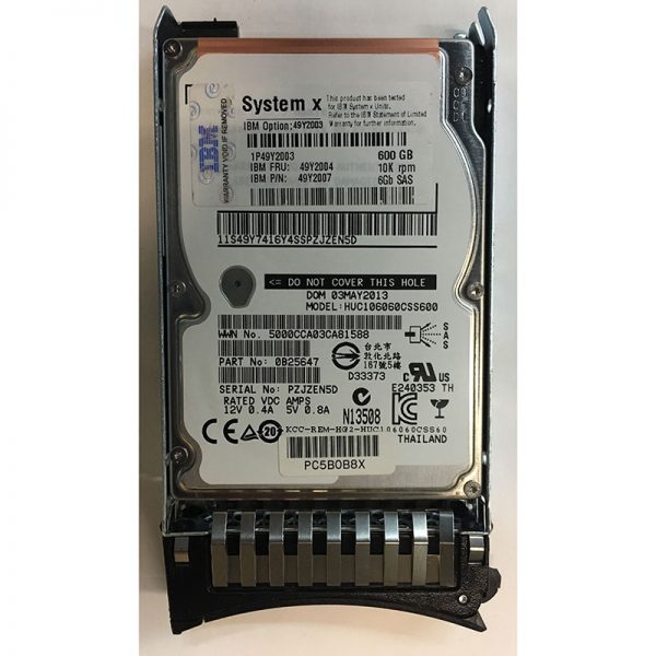 HUC106060CSS600 - IBM 600GB 10K RPM SAS 2.5" HDD