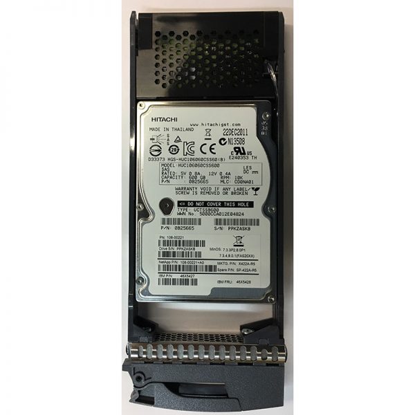 108-00221+A0 - NetApp 600GB 10K RPM SAS 2.5" HDD for DS2246 24 bay enclosure and FAS2240/ FAS2552