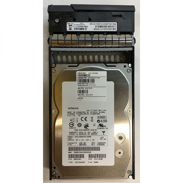 45E7977 - IBM 450GB 15K RPM SAS 3.5" HDD w/ tray for EXN3000 24 bay enclosure