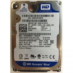 WD2500BEVT-75A23T0 - Western Digital 250GB 5400 RPM SATA 2.5" HDD