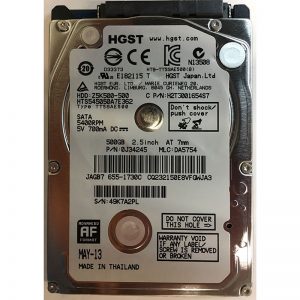 0J34245 - Hitachi 500GB 5400 RPM SATA 2.5" HDD