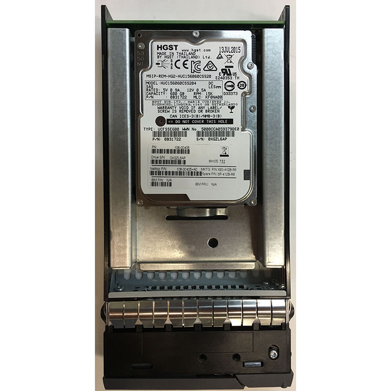 X412B-R6 - NetApp 600GB 15K RPM SAS 2.5" HDD for DS4243