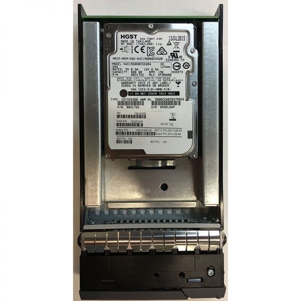 X90-412B-R6 - NetApp 600GB 15K RPM SAS 2.5" HDD for DS4243 24 bay enclosures.