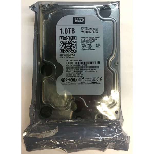 WD1002FAEX-00Y9A0 - Western Digital 1TB 7200 RPM SATA 3.5" HDD manufacture refurbished