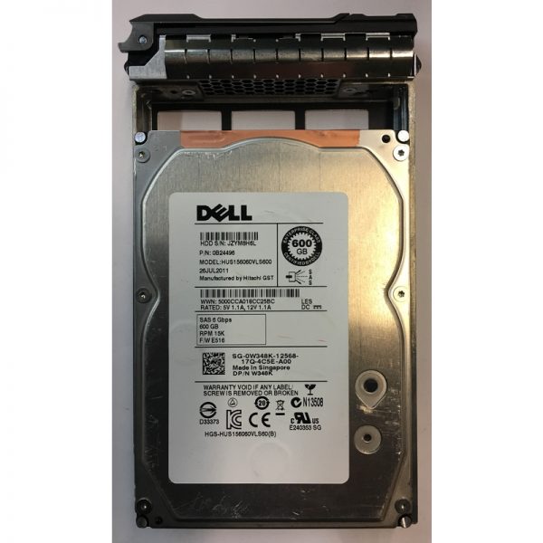 0B24496 - Hitachi 600GB 15K RPM SAS 3.5" HDD w/tray