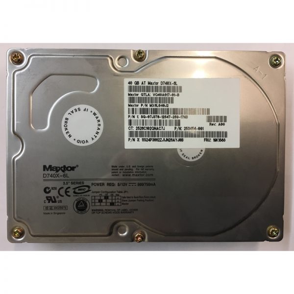 07J378 - Dell 40GB 7200 RPM IDE   3.5" HDD VQ40A017-01-B version