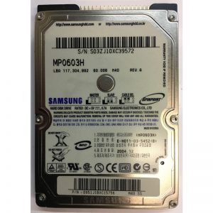 MP0603H - Samsung 60GB 5400 RPM IDE 2.5" HDD