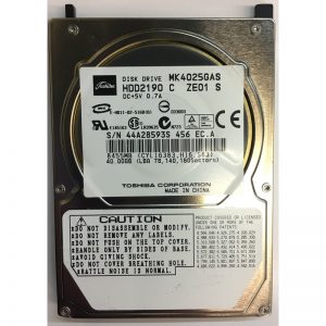 MK4025GAS - Toshiba 40GB 5400 RPM IDE 2.5" HDD