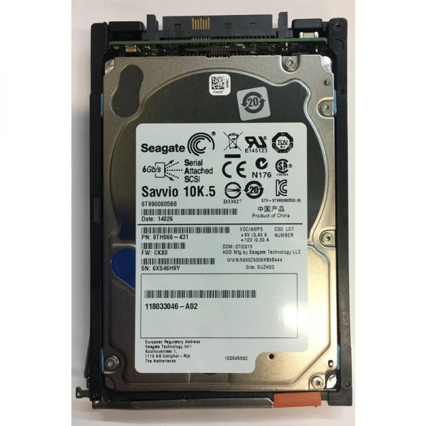 01XRN1 - EMC 300GB 10K RPM SAS  2.5" HDD for VNX5100, 5300, 5500, 5700, 7500, series 25-disk enclosures