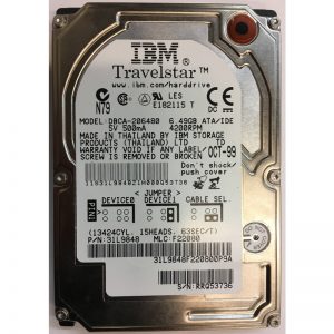 31L9848 - IBM 6.4GB 4200 RPM IDE 2.5" HDD
