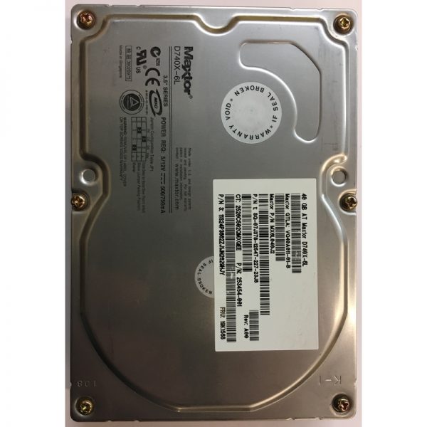 VQ40A011-01-B - Maxtor 40GB 7200 RPM IDE 3.5" HDD