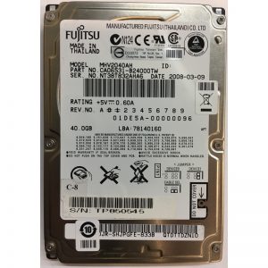 CA06531-B24000TW - Fujitsu 40GB 5400 RPM IDE 2.5" HDD