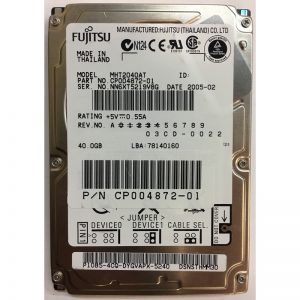CP004872-01 - Fujitsu 40GB 4200 RPM IDE 2.5" HDD