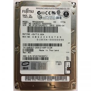 CA06531-B20000DL - Fujitsu 40GB 5400 RPM IDE 2.5" HDD CA06531-B20000DL - Fujitsu 40GB 5400 RPM IDE 2.5" HDD