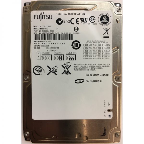 CA06821-B028 - Fujitsu 80GB 4200 RPM IDE 2.5" HDD