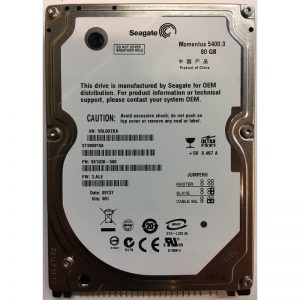 9S1038-508 - Seagate 80GB 5400 RPM IDE 2.5" HDD