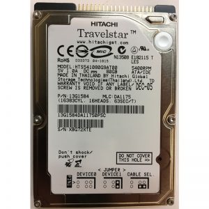 13G1584 - Hitachi 80GB 5400 RPM IDE 2.5" HDD