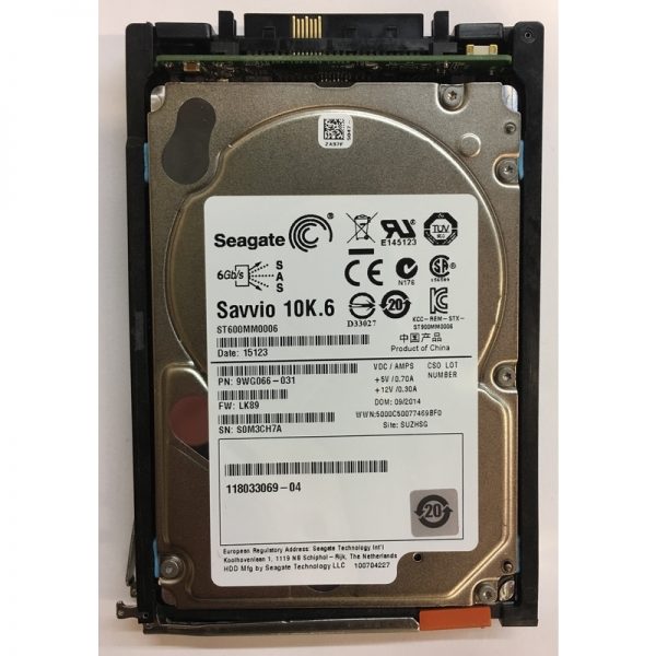 118032814-A02 - EMC 2TB 7200 RPM SAS 3.5" HDD for VNX 5100, 5200, 5300, 5400, 5500, 5600, 5700, 5800, 7500, 7600, 8000 series15 disk enclosures