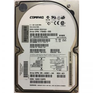 152189-001 - Compaq 9GB 10K RPM SCSI 3.5" HDD Ultra 3 68 pin