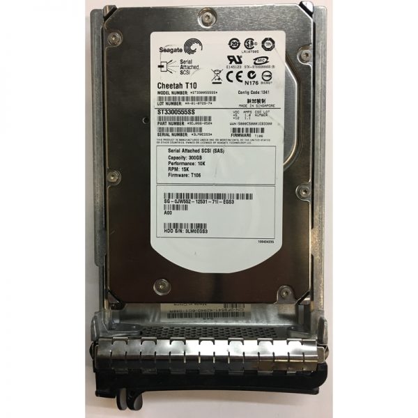 0JW552 - Dell 300GB 10K RPM SAS 3.5" HDD w/ tray