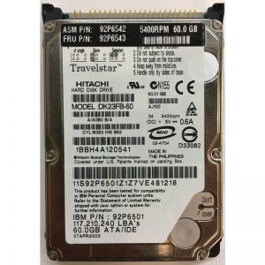 92P6543 - IBM 60GB 5400 RPM IDE 2.5" HDD