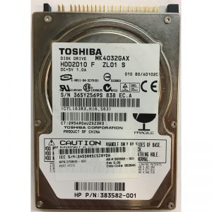 379808-001 - HP 40GB 5400 RPM IDE 2.5" HDD