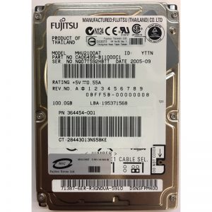 364454-001 - Fujitsu 100GB 4200 RPM SATA 2.5" HDD