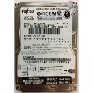 92P6534 - IBM 40GB 4200 RPM IDE 2.5" HDD