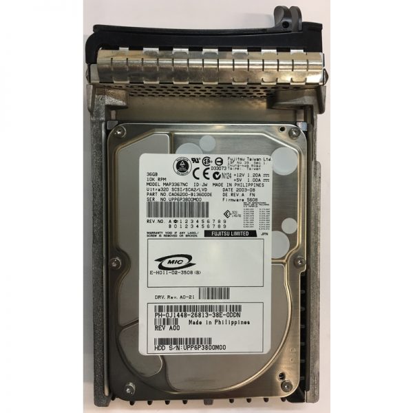 CA06200-B13600DE - Fujitsu 36GB 10K RPM SCSI 3.5" HDD 80 pin