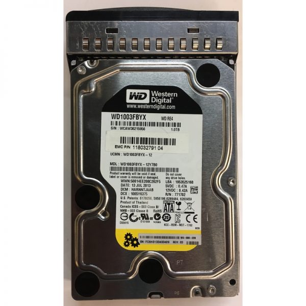 105-000-220 - EMC 1TB 7200 RPM SATA 3.5" HDD for Avamar Gen4S Node