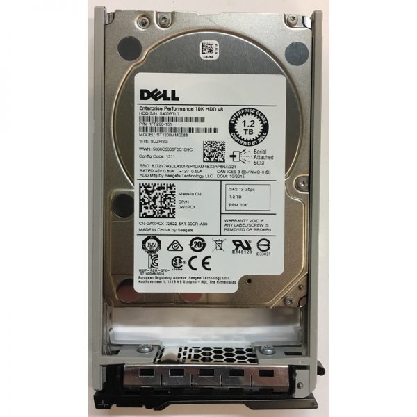 0WXPCX - Dell 1.2TB 10K RPM SAS 2.5" HDD