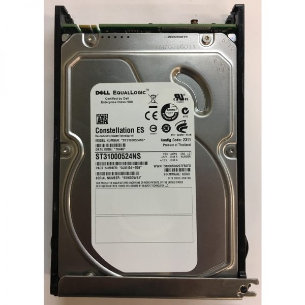 9JW154-536 - Dell 1TB 7200 RPM SATA 3.5" HDD w/ tray for PS5500/PS6500 series
