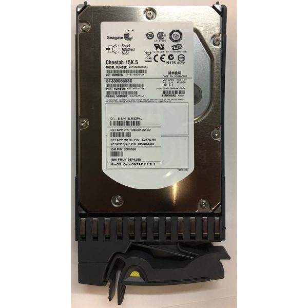 108-00166+C0 - NetApp 300GB 15K RPM SAS 3.5" HDD w/ tray, for FAS20x0 series