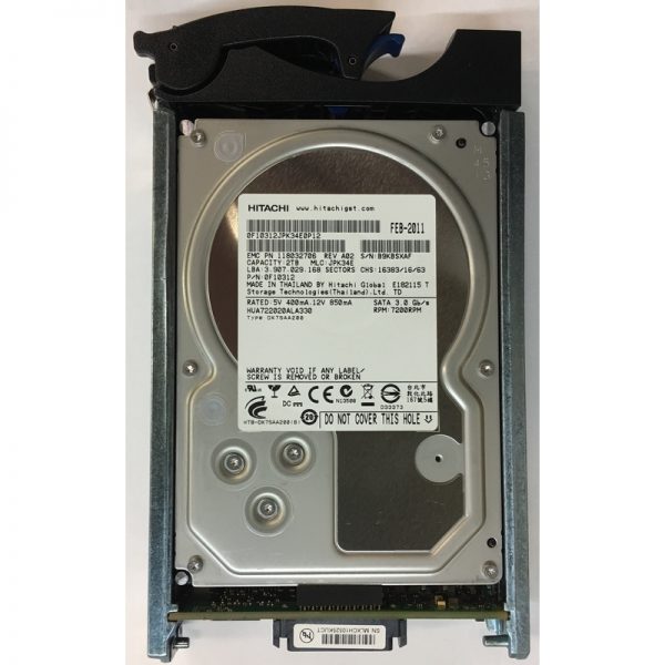 0F10312 - EMC 1TB 7200 RPM SATA 3.5" HDD for all CX4's, CX3-80, -40, -40C, -40F, -20, -20C, -20F,- 10C series 15 bay enclosures.