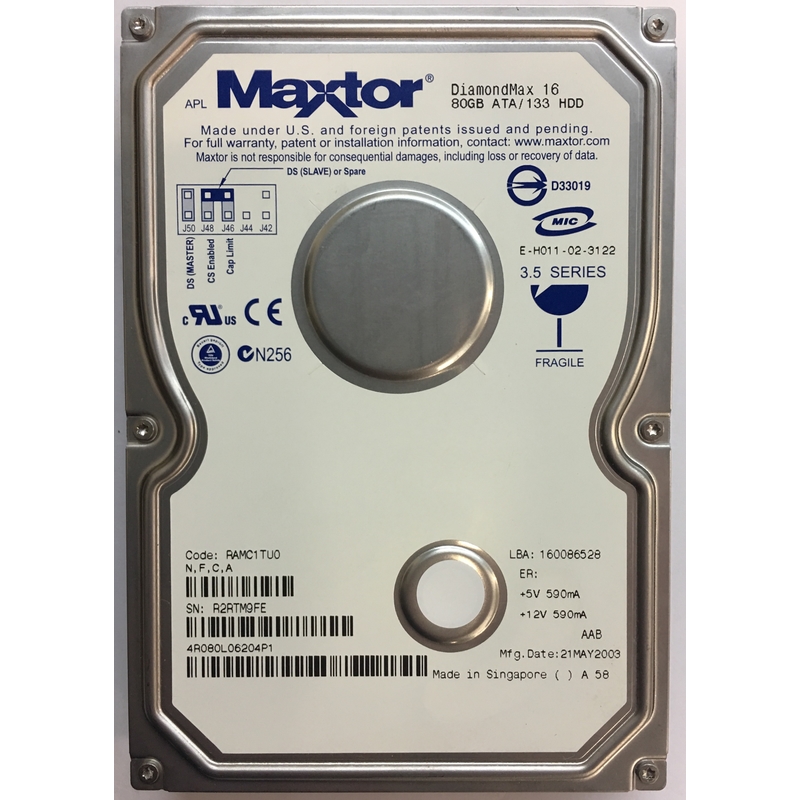 Disque Dur Interne Maxtor 10.1 Go IDE (31024H2) Pour HP - Testé Fonctionnel