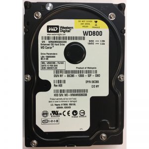 WD800BB-75JHA0 - Western Digital 80GB 7200 RPM IDE 3.5" HDD
