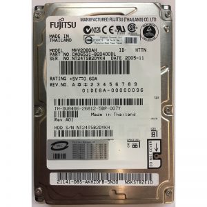 CA06531-B20400DL - Fujitsu 80GB 5400 RPM IDE 2.5" HDD