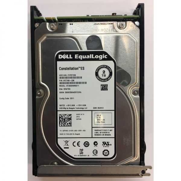 02P4N9 - Equallogic 2TB 7200 RPM SATA 3.5" HDD w/ tray for 6500E