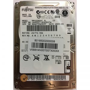 CA06557-B39300TW - Fujitsu 80GB 5400 RPM IDE 2.5" HDD