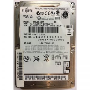 CA06557-B38000TW - Fujitsu 40GB 4200 RPM IDE 2.5" HDD